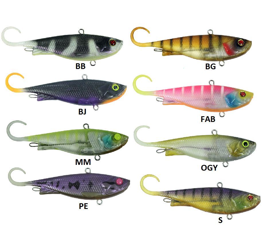 Jackall Lures Colour Chart