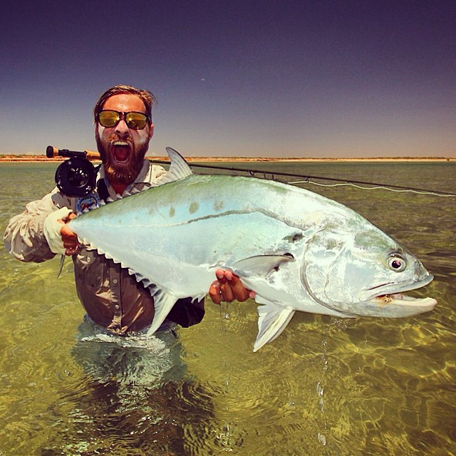 Fishing exmouth, queenfish on the flats flyfishing