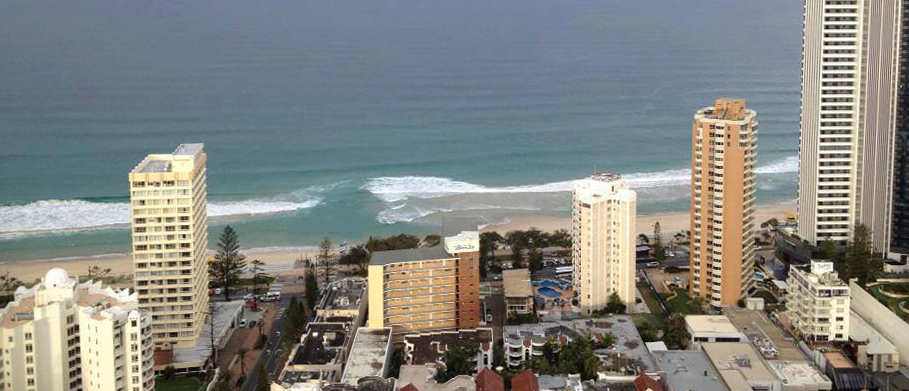 Gutter along Broadbeach - A good place for beach fishing on an incoming tide