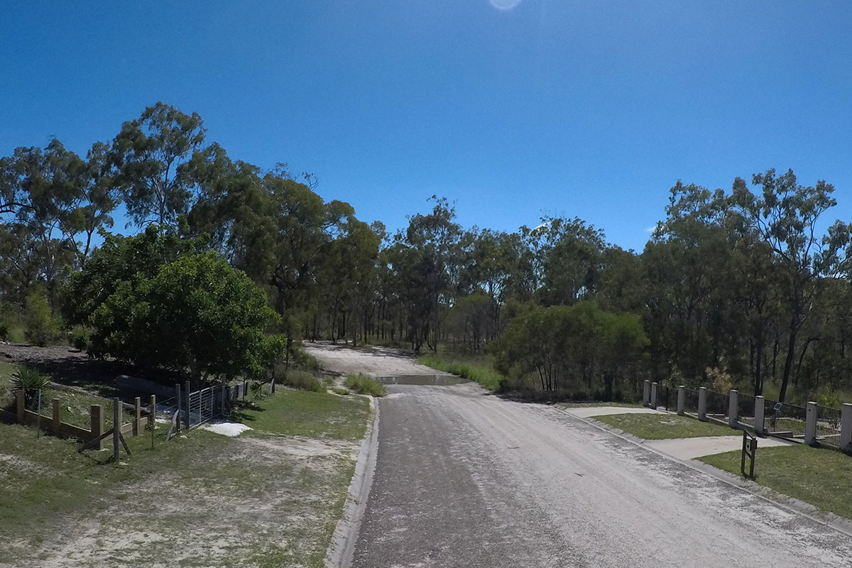 Sealed road to dirt to boat ramp for Colosseum / Wild Cattle Creek